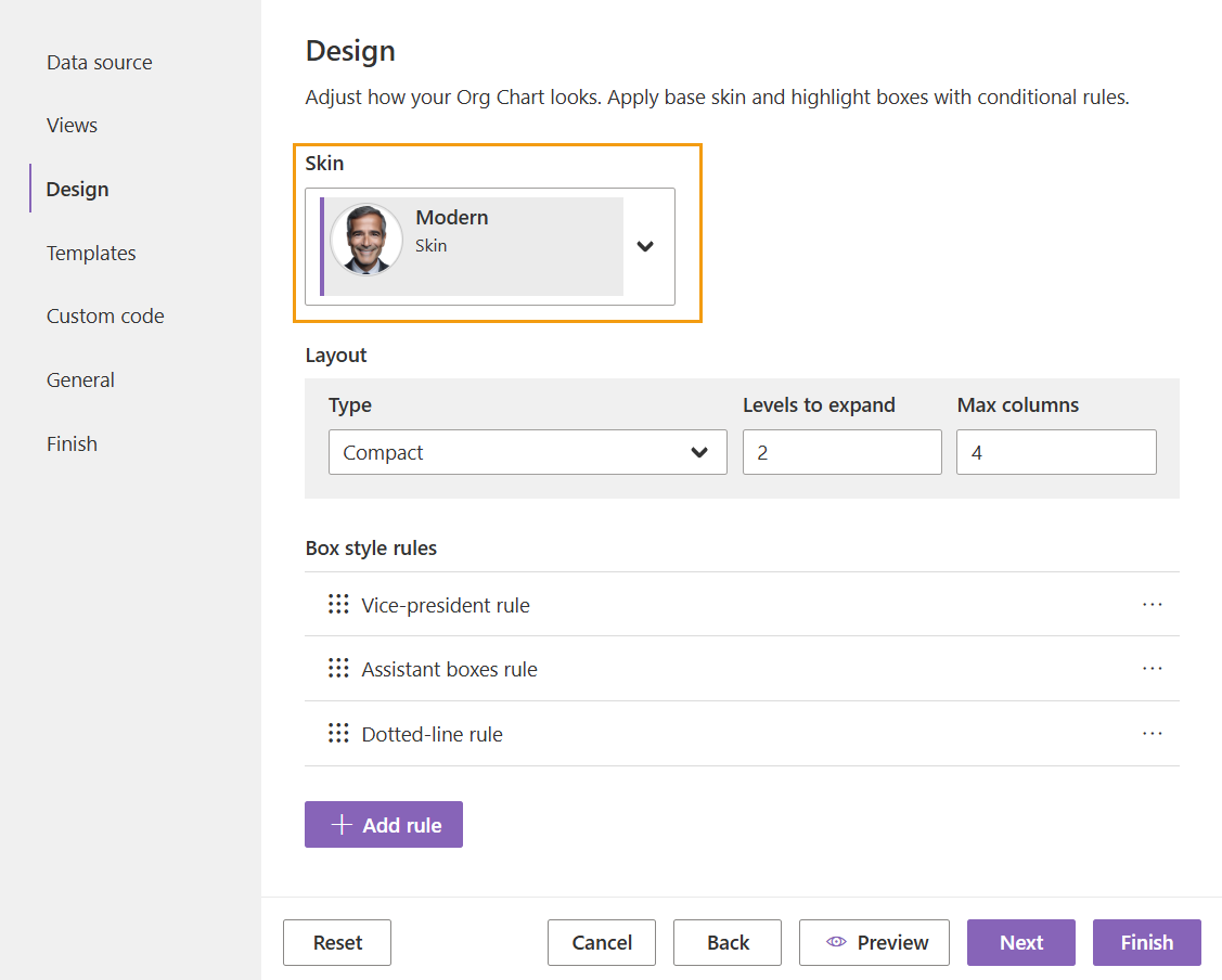 Design step overview
