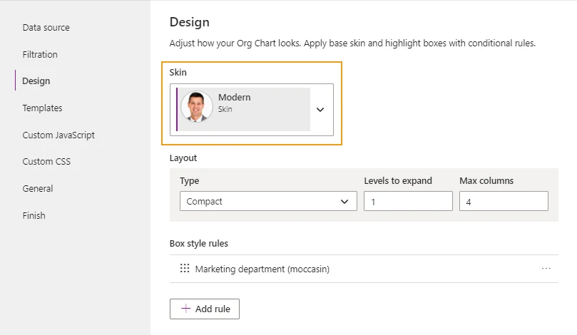 Design step overview