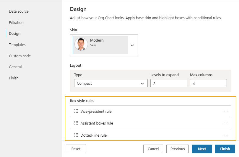 Design step overview