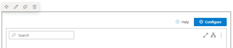 Existing web part configuration