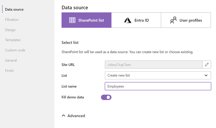 Create new list