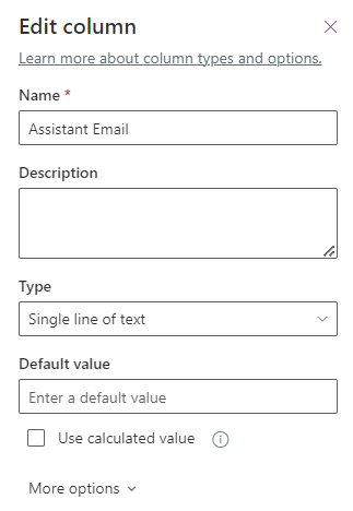 Field values