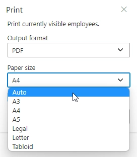 Print PDF paper