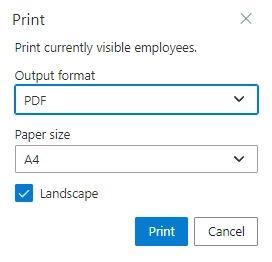 Print PDF