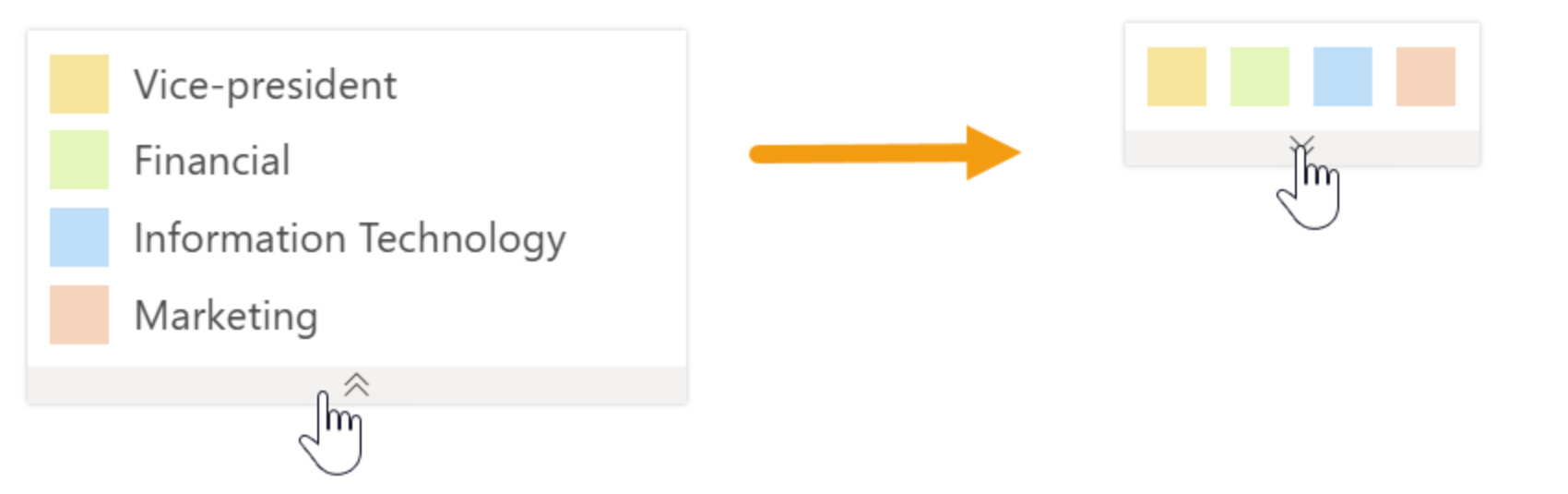 Switch between full and compact legend modes