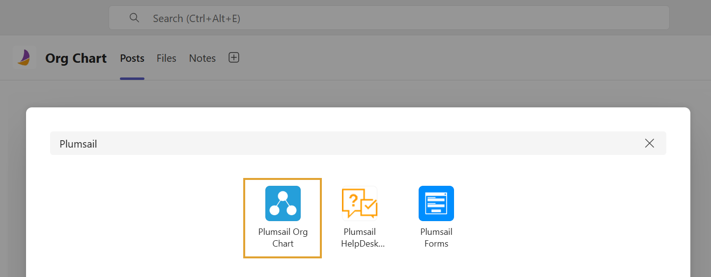 Add Org Chart app
