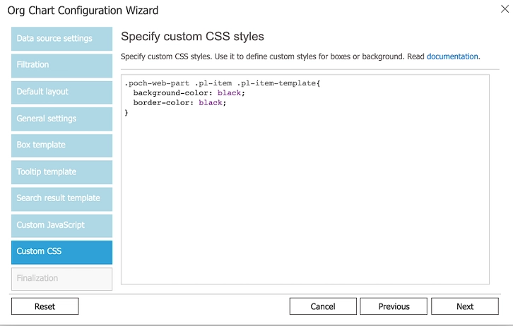 Custom css