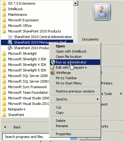 Run as administrator