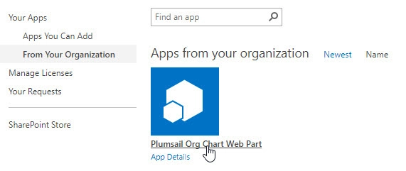 Pick OrgChart web part