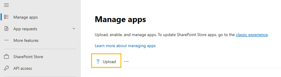 Upload app to catalog