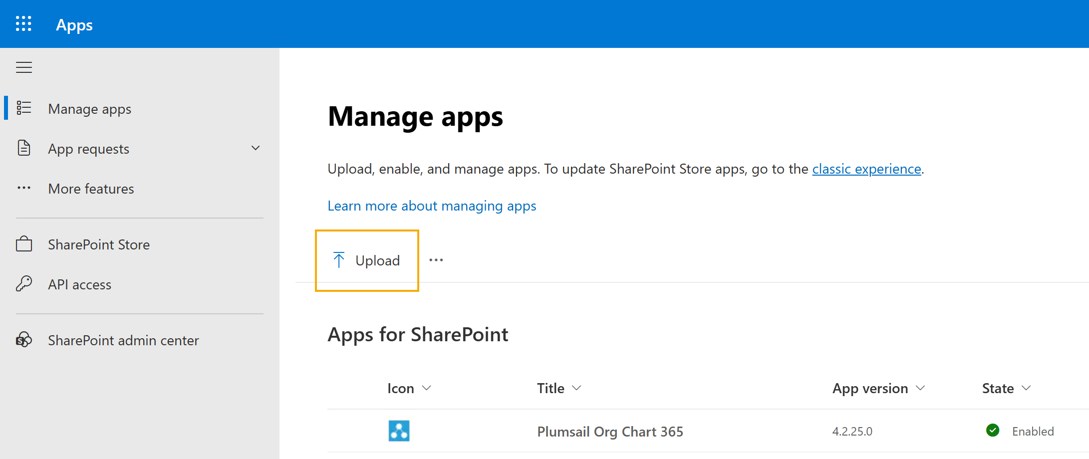Upload app to catalog