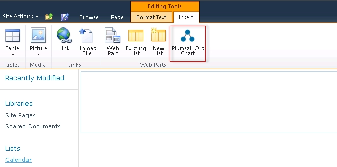 OrgChart add web part 2010