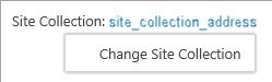 Change site collection
