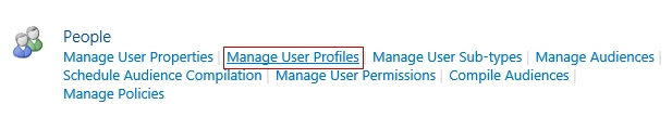 Manage User Profiles