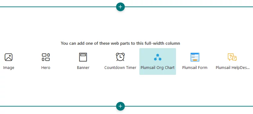 Web part selection