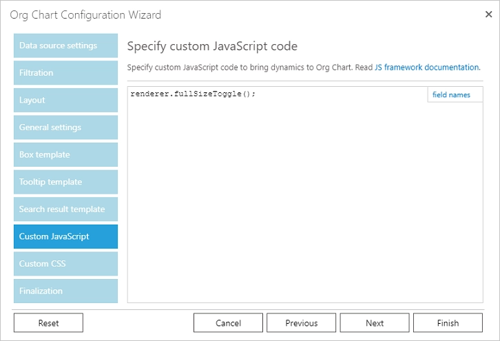 Full site toggle