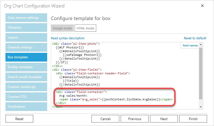 Additional List Box Template