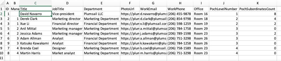 Export to CSV