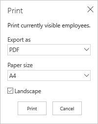 Print PDF