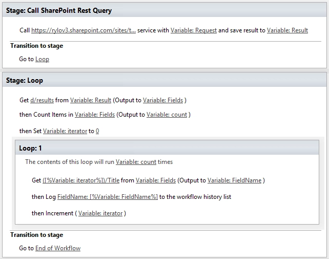 Call SharePoint REST Query from workflow