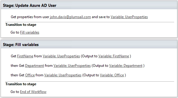 Get properties from Azure AD user