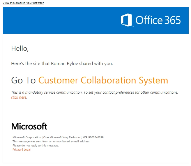Invite External Users SharePoint Online Invitation