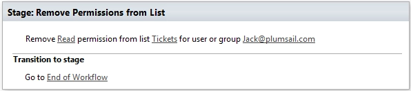 Remove Permissions from List
