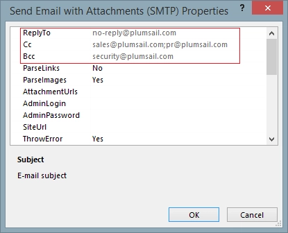 Send email to multiple receipients
