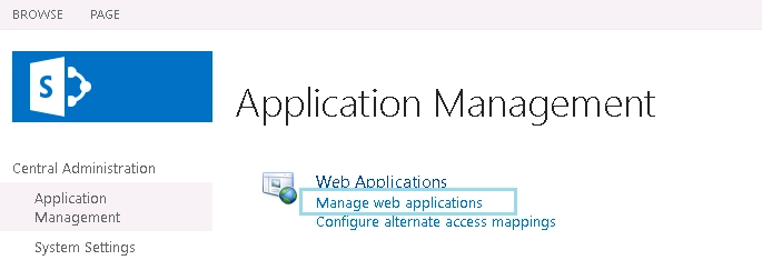 SharePoint Application Management