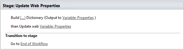 Update Web Properties
