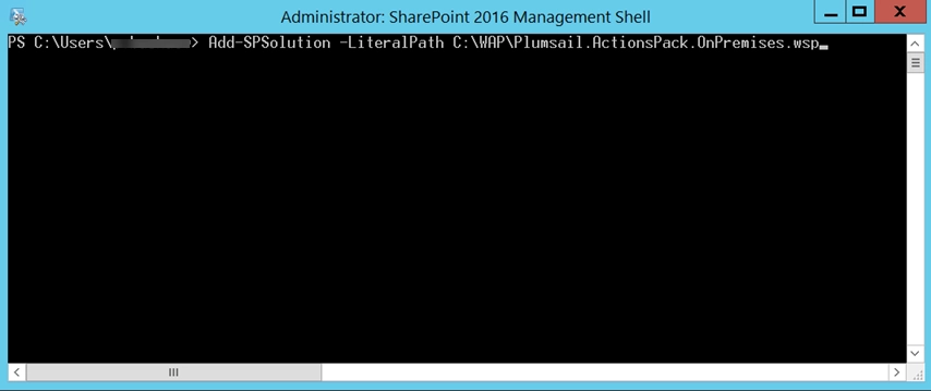 Power Shell add solution