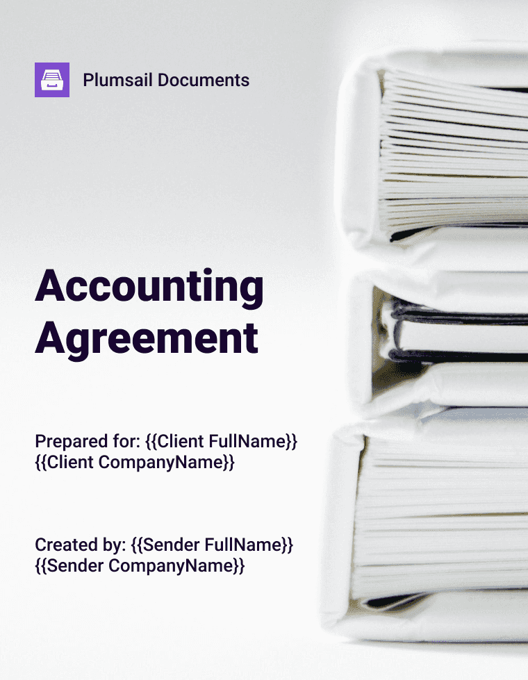 Accounting Agreement Contract Template Free Template   Thumbnail 