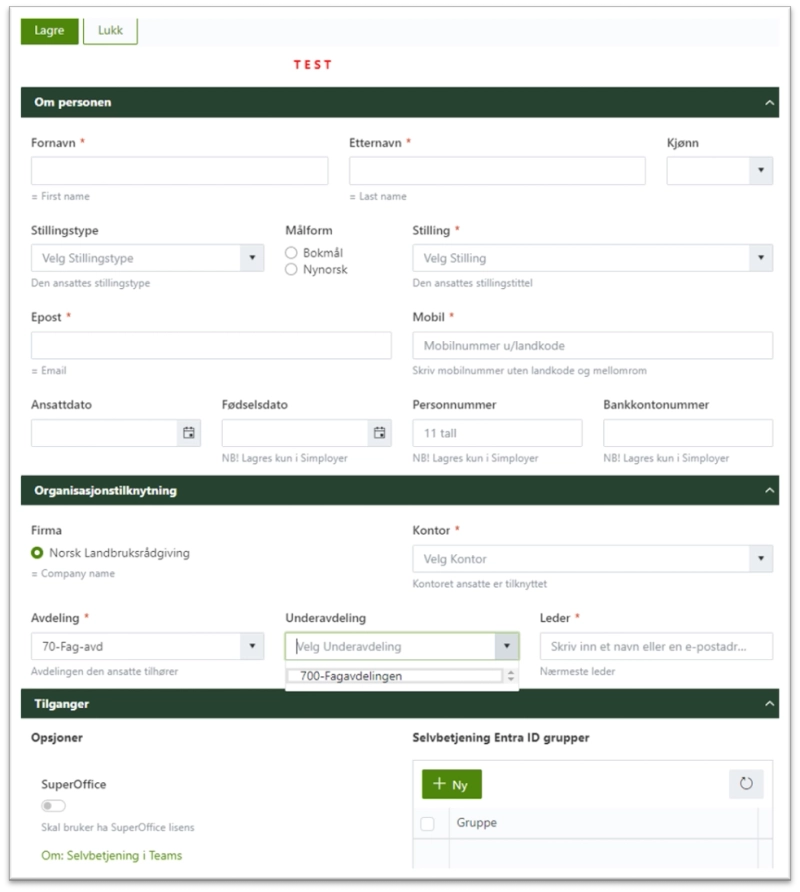 Self service form for creating user accounts in Entra ID ++