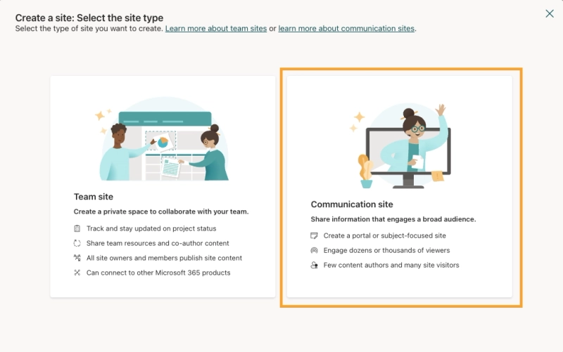 Site creation wizard a new SharePoint HelpDesk