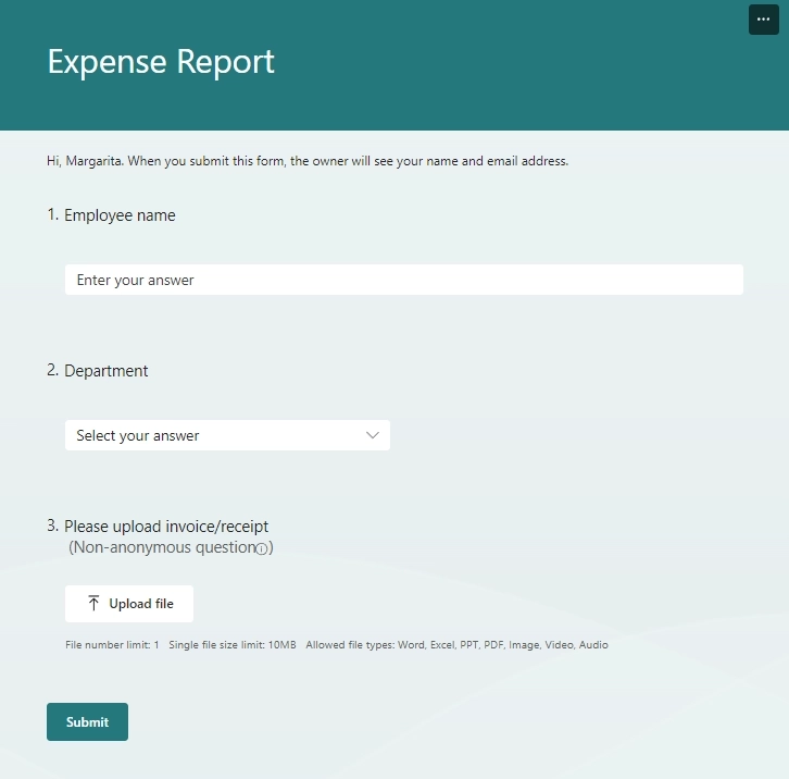 form preview