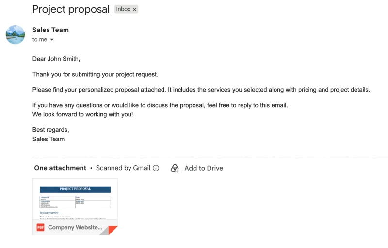 Email message