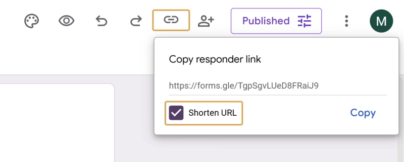 Copy responder link