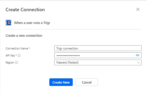 Configure Trigr connection