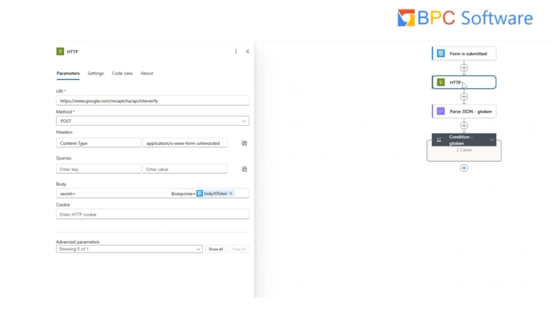 reCAPTCHA validation flow