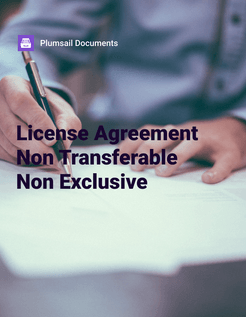 License agreement 
