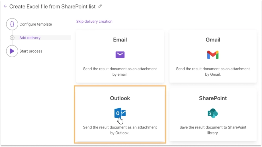 Select Outlook