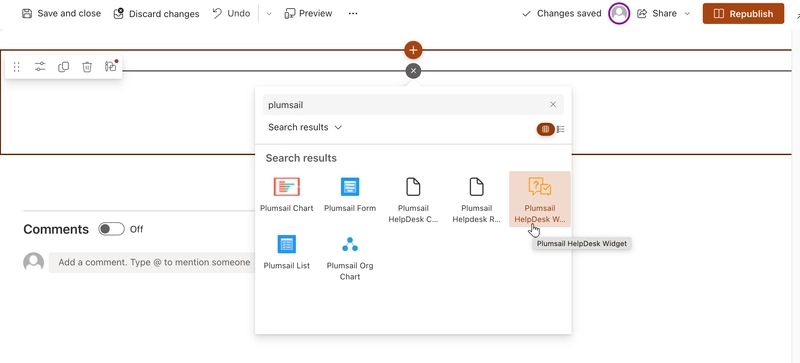 HelpDesk Widget
