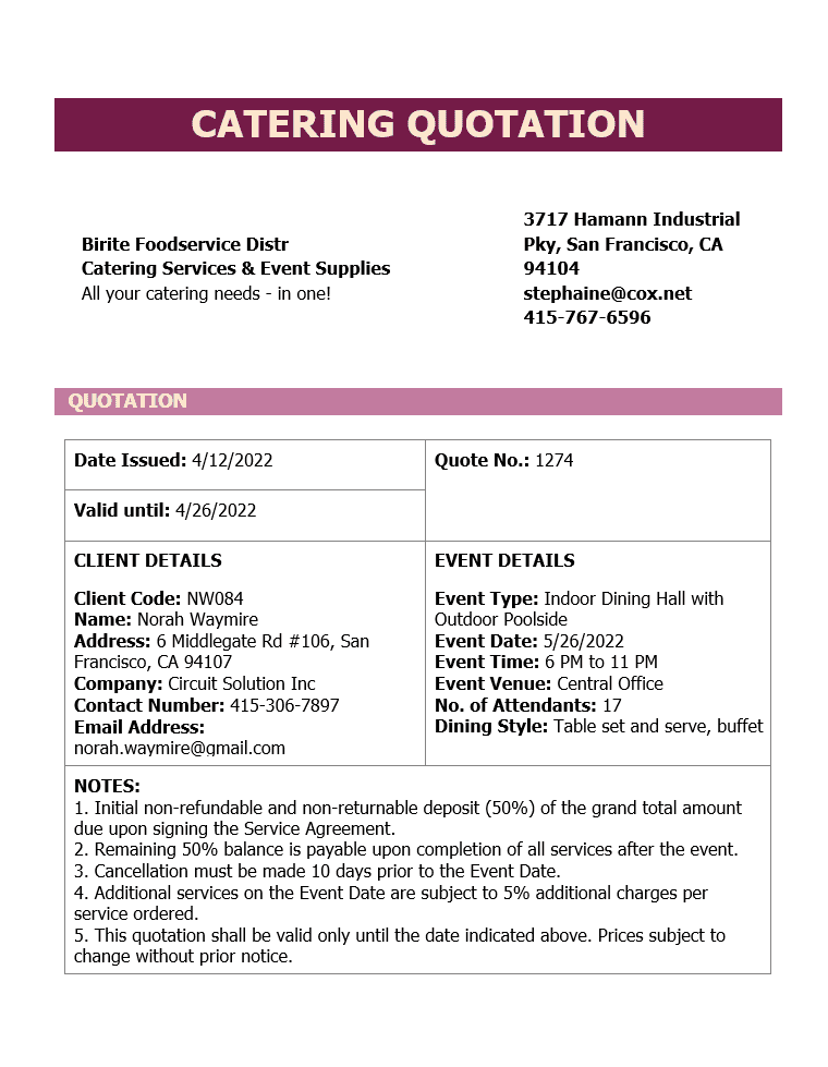 catering-quotation-free-template
