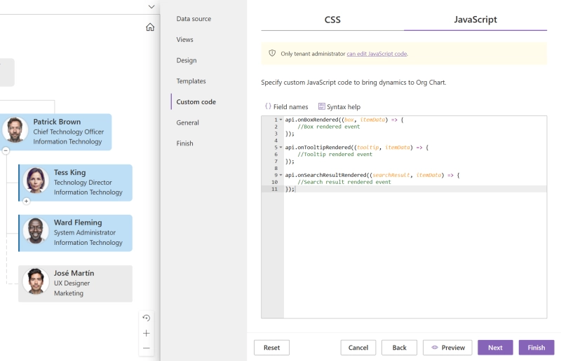 JavaScript tab