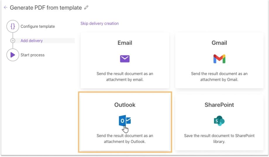 Select Outlook