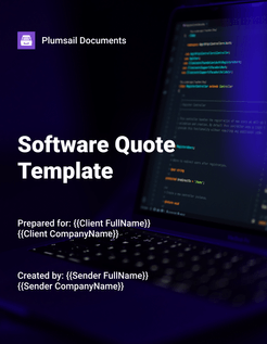 Software quote