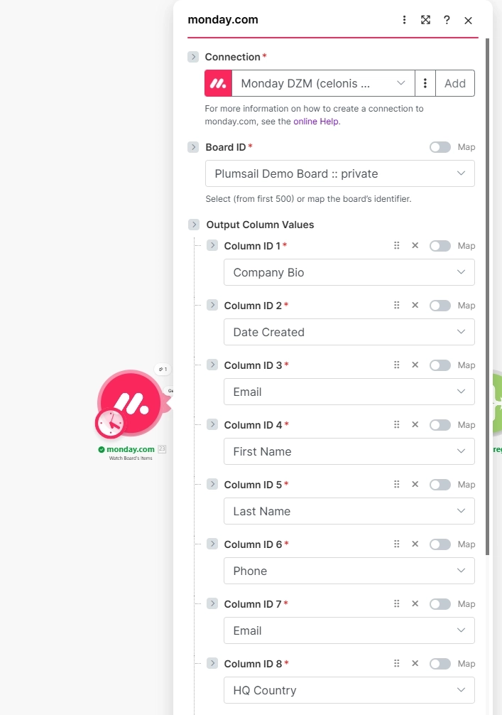 monday.com - Watch board items