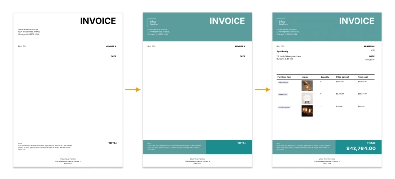 Design template steps