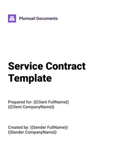 Service contract