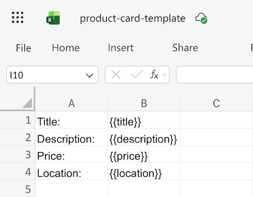 Excel template using Plumsail Documents